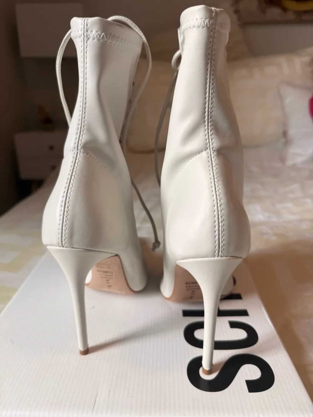 Schutz Tennie Bootie lace up leather bootie… bone color - Picture 14 of 16